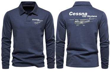 CESSNA 182 LONG SLEEVE POLO